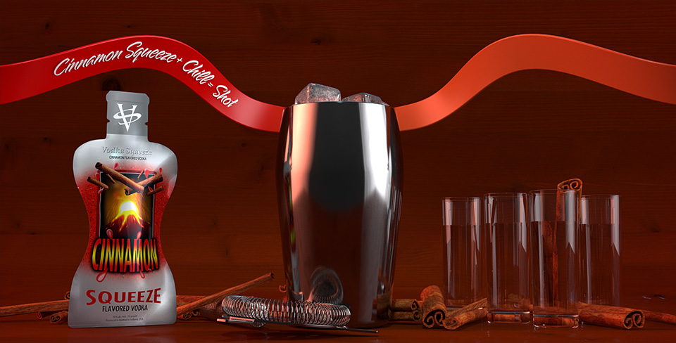 Cinnamon Vodka Squeeze Chill and Shoot