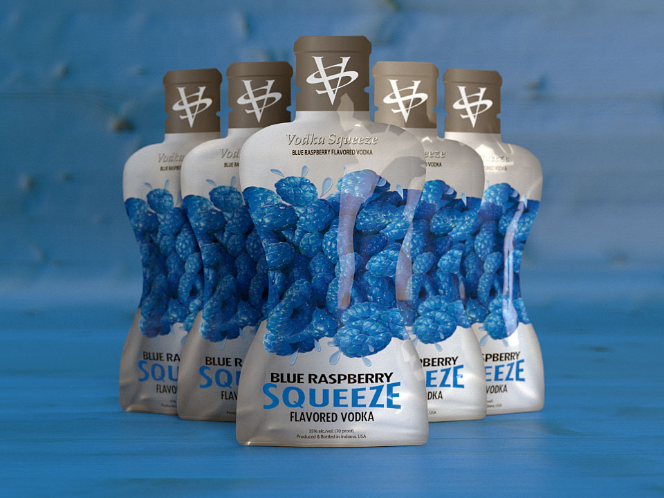 Vodka Squeeze Blue Raspberry